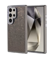 Samsung Galaxy S24 Ultra Uyumlu Kılıf Taşlı Tasarımlı Zore Kapi Kapak (Siyah)