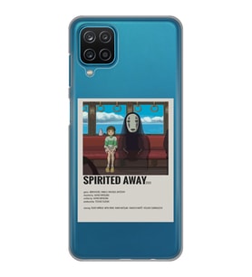 Samsung Galaxy A12 Uyumlu Spirited Away Poster Tasarımlı Şeffaf Telefon Kılıfı