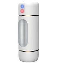 10 Mod Titreşimli Sesli Akıllı Mastürbatör Pilli Beyaz