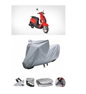 Asya Scooturk-100  Gri Motosiklet Brandası ARKA ÇANTA UYUMLU DEĞİLDİR