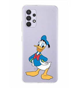 Samsung Galaxy A32  Kapak Donald Duck Tasarımlı Şeffaf Silikon Kılıf