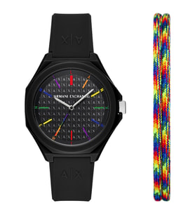 Armani Exchange AX7158SET KadınErkek Kol Saati (Siyah)