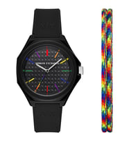 Armani Exchange AX7158SET KadınErkek Kol Saati (Siyah)