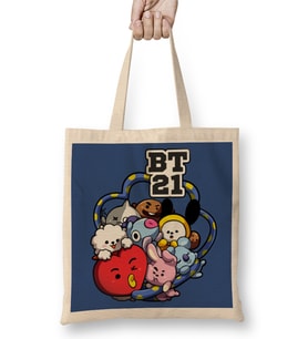 Bt21 Bts Hug Bez Çanta Uzun Saplı