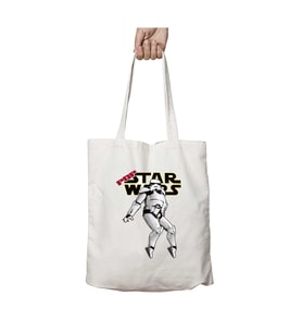 pop star wars iki Tarafı Kalıcı Baskılı Yıkanabilir Okul Plaj Omuz Bez Çantası
