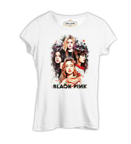 Black Pink - Group Beyaz Kadın Tshirt
