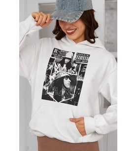 Tasarım Billie Eilish Baskılı Unisex Oversize Şarkıcı Hoodie