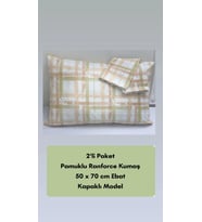 NİVEMESHOME SOMON EKOSE DESEN 2 Lİ YASTIK KILIFI KAPAKLI 50X70