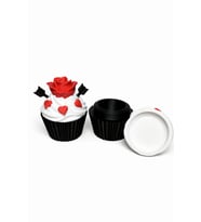 Kapaklı Cupcake Saklama Kutusu Kalpli Özel Tasarım Dekoratif Kutu Hediye & Takı Saklama Kabı