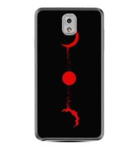 Samsung Note 3 4 5 8 9 20 Ultra 10 Lite Kılıf Desenli Silikon Red Moon 1710