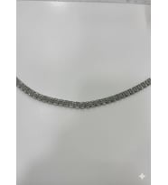 Rodyum Çelik Erkek Çelik Bileklik Boy 21.5 Cm / 0.8 Mm - Ebl0037