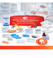 Klinik ve Güzellik Merkezi İlk Yardım Çantası - Ruhsat Uyumlu 50 Parça