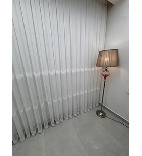 NİVEMESHOME PERLİNA 101 EKRU 1/3 PİLELİ TÜL PERDE APM