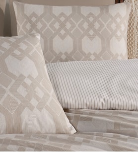 Karden Flower Dream Cotton Nexus Bej %100 Pamuk Poplin Çift Kişilik Nevresim Takımı