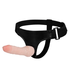OdinsShop 16 cm Belden Bağlamalı İçi Dolu Strapon Penis