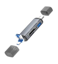 ZR286 Ads307 3 In 1 Type-C Card Reader