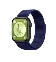 Huawei Fit 4 Hasırlı Cırtcırtlı Kordon (saat Değildir) - Lacivert-mürdüm