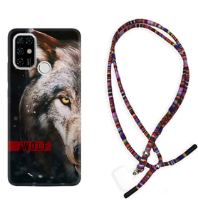 Casper E30 F20 X20 Kılıf Boyun Asklı Rasta Silikon Wolf Eyes 1758