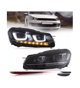 vw golf 6 uyumlu çift u kayar sinyal far