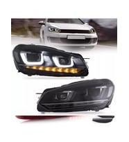 vw golf 6 uyumlu çift u kayar sinyal far