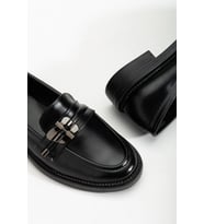 Lucy Ortopedik Taban Deri Loafer (Siyah)