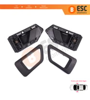 Citroen Berlingo MK1 1996-2011 Peugeot Partner MK1 1996-2015 İçin Ön Sağ Sol Kapı İç Açma Kolu Siyah