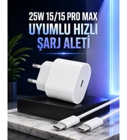 Güç Adaptörü Ve Kablosu Şarj Aleti 15/15 Pro Max Uyumlu Hızlı Şarj