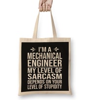 I Am A Mechanical Engineer 09 Bez Çanta Uzun Saplı