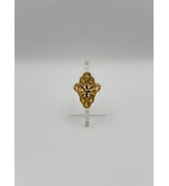 Arnes Jewelry Çelik 22 Ayar Altın Kaplama Ayarlanabilir Yüzük (Gold)