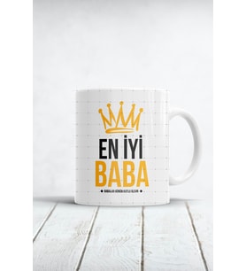 En Iyi Baba Baskılı Kupa Bardak
