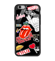 iPhone 6 Plus Uyumlu Sticker Tasarımlı Glossy Telefon Kılıfı