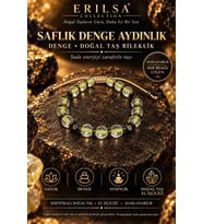 Sertifikalı Saflık Denge Aydınlık Farkındalık Meditasyon Doğal Taş Bileklik - Sarı Termal Kuvars