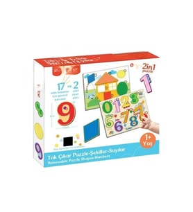 FP2762 TAK ÇIKAR PUZZLE ŞEKİLLER SAYILAR