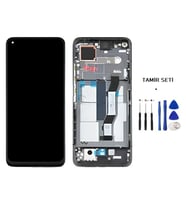 Xiaomi Mİ 10T Uyumlu Lcd Ekran Dokunmatik Servis Lcd ÇITALI Siyah + TAMİR SETİ