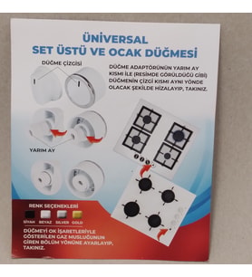 NO:47 FIRIN DÜĞME 4 LÜ SİYAH  ÜNİVERSAL TAKIM 10031025