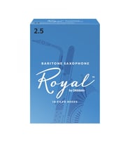 D'Addario RLB1025 Royal Bariton Saksafon Kamışı No: 2.5 (Orta Seviye/Eğitim) - 10'lu Paket  Standart Bariton Sertliği ve Dengeli Ton Yapısı