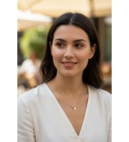 Altın Kalp Kolye Ucu ve Zinciri