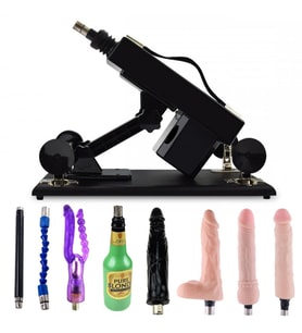 Hismith Siyah Makinesi +1 Vajina + 5 Vibratör+Çubuk Komple Set