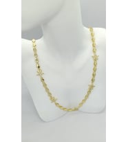 Astra Gold Renk Taşlı Yıldız Detaylı Kolye (40+5 cm)