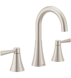 Moen 84023Srn Ronan İki Saplı Yaygın Lavabo Bataryası, Spot Dirençli Fırçalanmış Nikel (Standart)