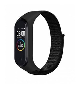 BONJUX Xiaomi Mi Band 5 Kumaş Siyah Kordon