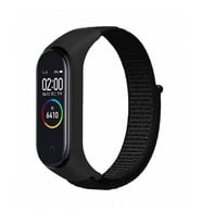 BONJUX Xiaomi Mi Band 5 Kumaş Siyah Kordon