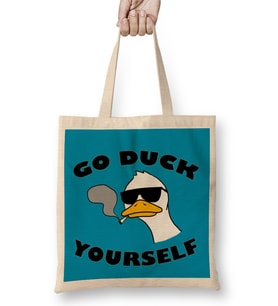 Go Duck Yourself Bez Çanta Uzun Saplı