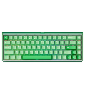 AKKO RAY68 HE Misty Green White %65 AstroAim Manyetik Switch 8K Hz Hall Effect Hotswap ARGB Kablosuz İngilizce Gaming Klavye