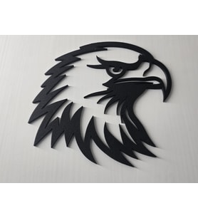 Kartal Duvar Dekoru  3D Baskı Modern Metal Görünümlü Duvar Süsü