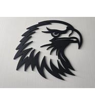 Kartal Duvar Dekoru  3D Baskı Modern Metal Görünümlü Duvar Süsü