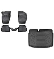 Rizline Volkswagen Polo 6R 2009-2017 Yılları Arası Uyumlu 3D Havuzlu Paspas + ALT Bagaj Havuzu Set (Siyah)