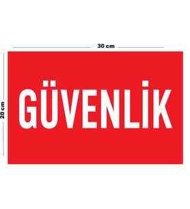 Metal Güvenlik 20cm x 30cm A4 Büyüklüğünde Uyarı Levhası Yönlendirme Tabelası