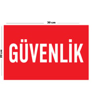 Metal Güvenlik 20cm x 30cm A4 Büyüklüğünde Uyarı Levhası Yönlendirme Tabelası