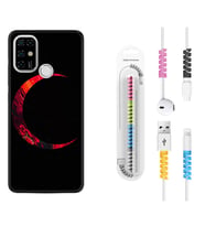 Casper E30 F20 X20 Kılıf Kablo Koruma Spiral Silikon Red Moons 1747